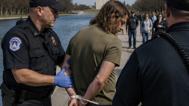 Arrest Made Near Trump's Reflecting Pool